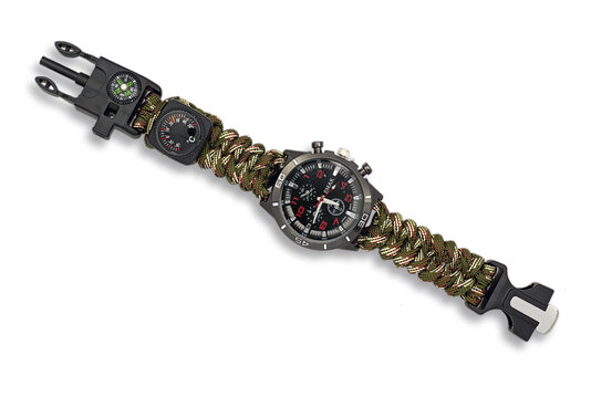 hodinky-barbaric-camo Hodinky s paracordom barbaric 6v1 survival kamufláž - hodinky-barbaric-camo