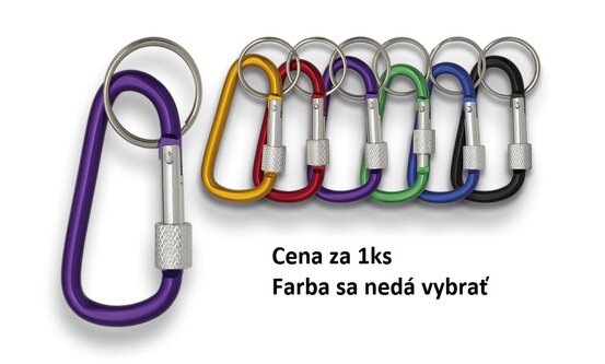 Clip outdoor tip carabină cu șurub 6cm