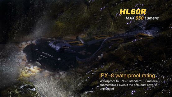 Čelovka HL60R nabíjateľná (950lm)