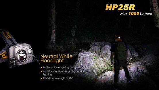 Čelovka Fenix HP25R nabíjateľná (1000lm)