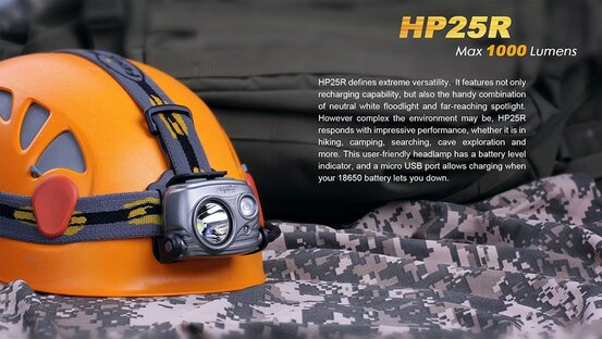 Čelovka Fenix HP25R nabíjateľná (1000lm)