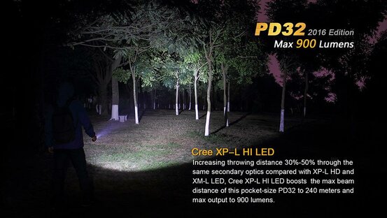 Taktická baterka Fenix PD32 X-PL (900lm)