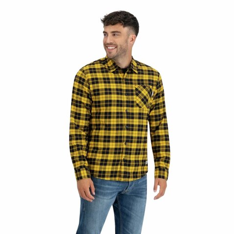 Flanelová košeľa Vintage Industries Riley Yellow C