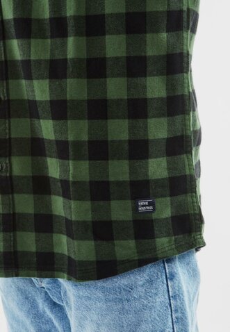 Flanelová košeľa Vintage Industries Harley zelená
