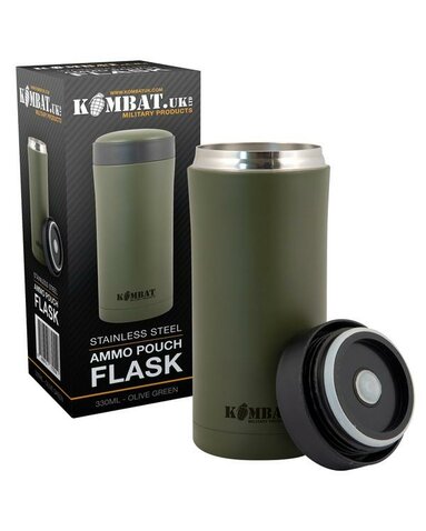 Sticlă de apă din inox Ammo Flask Kombat UK olive