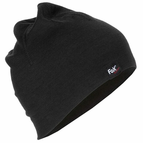 Căciulă de iarnă Beanie Merino Lite neagră
