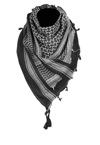 Eșarfă Arafatka Shemag negru-alb