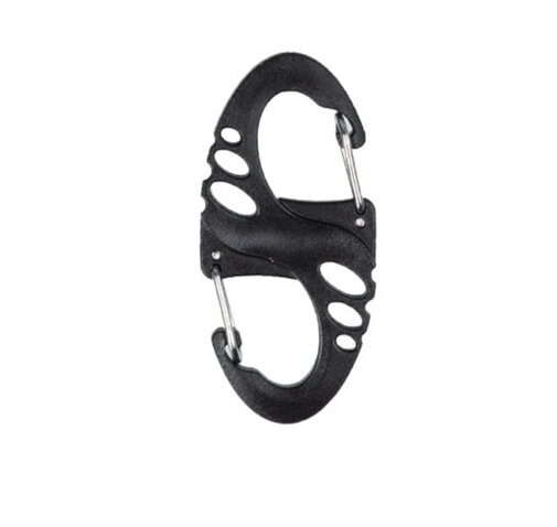 Carabinieră în formă de litera ,,S” 4,9 cm neagră 10 buc