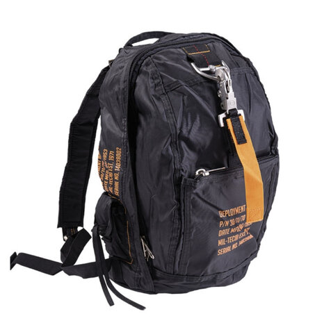 Rucsac DEPLOYMENT BAG 6 cu catarame metalice negru