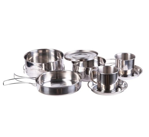 Set de vase din oțel inoxidabil pentru gătit, 8 piese