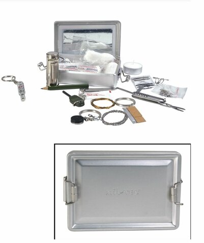 Survival set na prežitie v hliníkovej krabičke Survival set na prežitie v hliníkovej krabičke