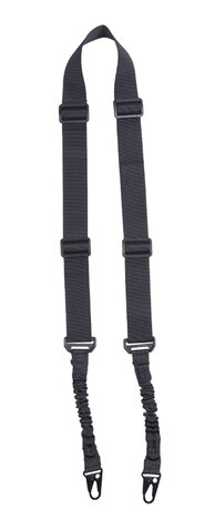 Dvojbodový popruh Mil-Tec čierny