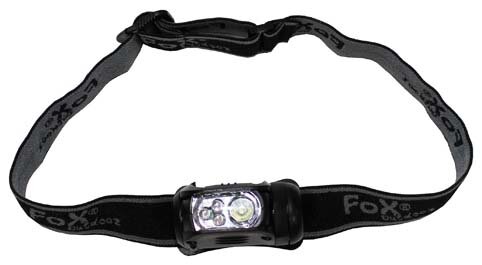 Svietidlo čelové "MOLLE" 1W LED WHITE + 3 LED RED