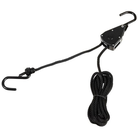 Scripete cu coardă 4 mm, 2 m negru