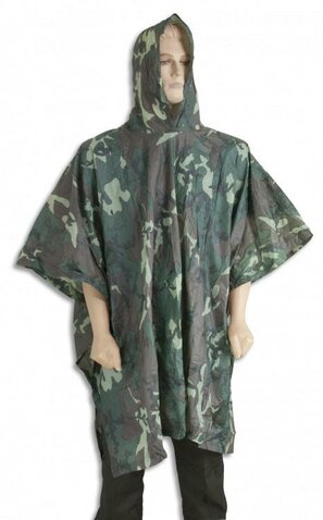 Pončo Barbaric woodland