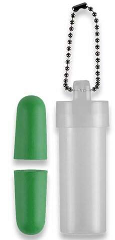 Štuple do uší Barbaric s púzdrom zelené