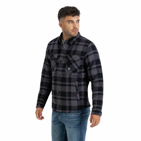 Bunda Vintage Industries s výplňou grey check