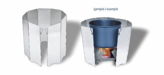 Paravan pentru arzătoare de camping Barbaric 9 lamele