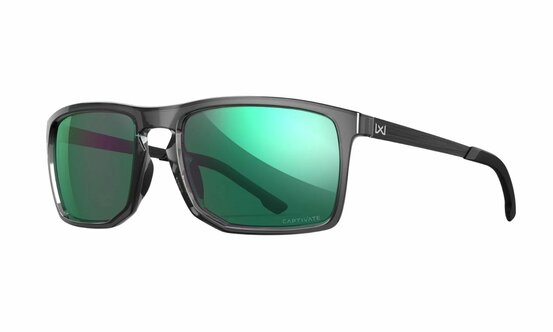 Ochelari de soare WileyX Axe Captivate Polarized Green Mirror/ Gloss Crystal Frame