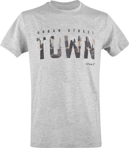 Tricou Defcon5 Town gri