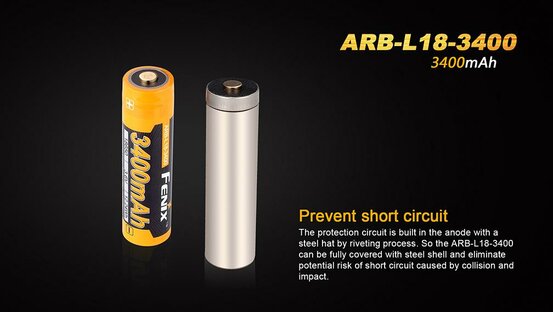 Nabíjacia batéria Fenix 18650 3400mAh (Li-Ion)