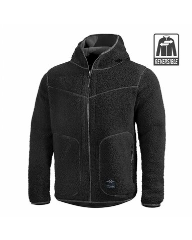 Bunda Pentagon Ianos 2v1 Sherpa fleece čierna / wo