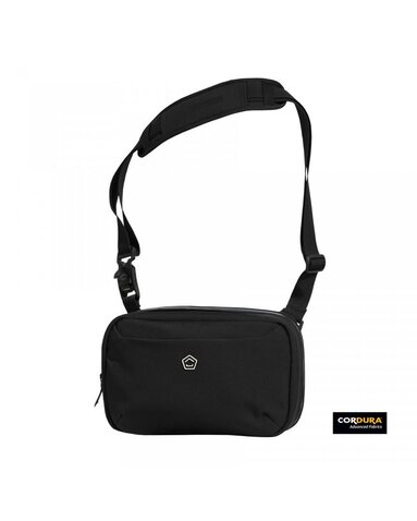 Geantă de umăr Pentagon Consul Horizontal Sling neagră