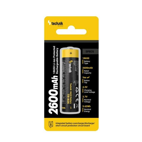 Baterie Technik 18650 TR1826 2600mAh 3,7V B1