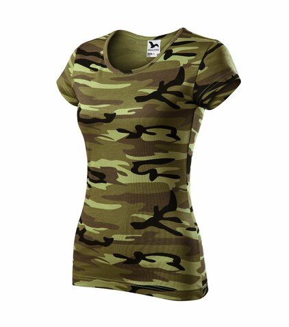 Tricou damă camouflage green