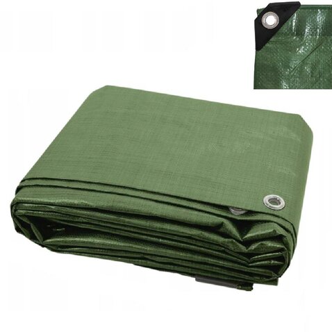 Prelată impermeabilă 110g 4x4m verde