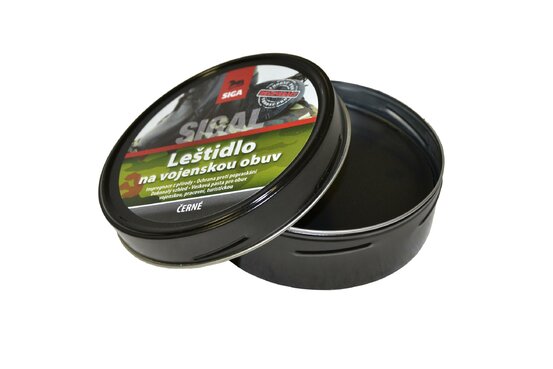 Cremă de lustruit încălțămintea militară SIGA (BOX) 100g neagră