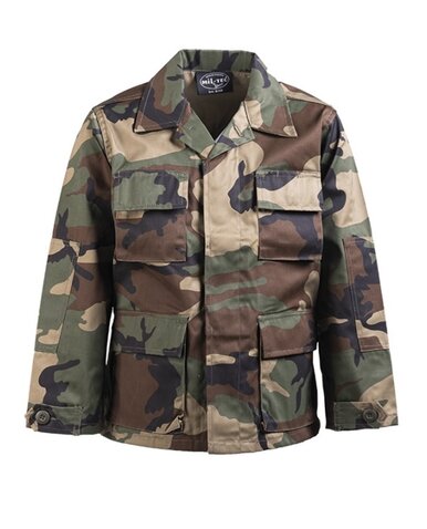 Blúza maskáčová detská woodland