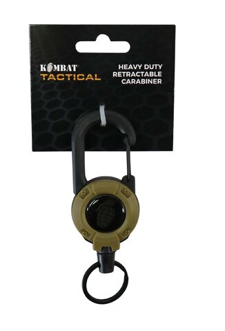 Clip outdoor tip carabină retractabilă Heavy Duty Kombat UK coyote