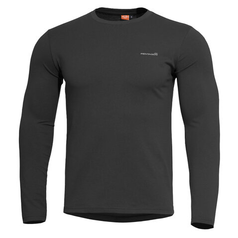 Tricou Pentagon mânecă lungă ageron negru