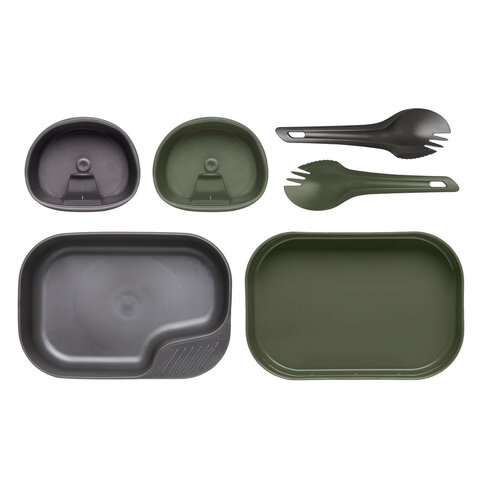 Set camping pentru masă Wildo DUO Light olive / grey