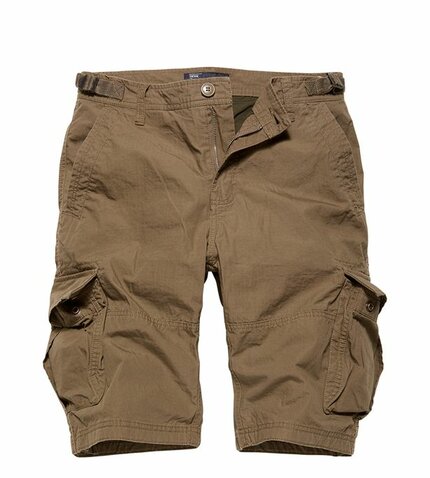Kraťasy Vintage Industries Terrance dark khaki Kraťasy Vintage Industries Terrance dark khaki