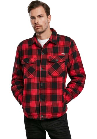 Geacă Brandit Lumberjacket roșu/negru