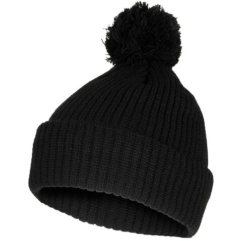 Căciulă tricotată cu ciucure Bobble Hat neagră