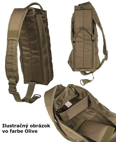 Ruksak s jedným popruhom "TANKER" čierny