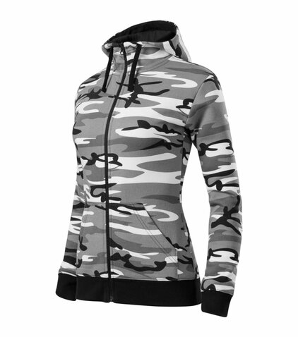Hanorac Camo Zipper damă urban
