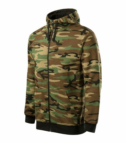Hanorac Camo Zipper woodland
