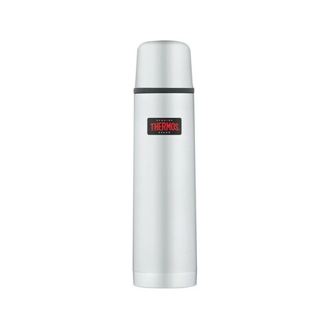 Termos Thermos cu capac cu buton 1000 ml - argintiu