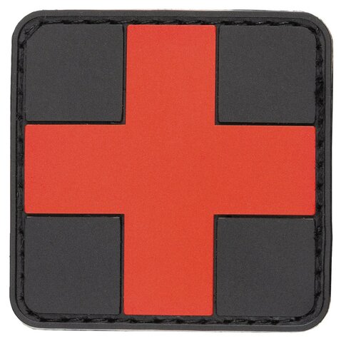 Patch Medic – Cruce Prim Ajutor, negru