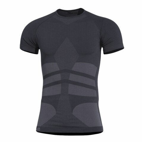 Tricou termic cu mânecă scurtă Pentagon Plexis negru
