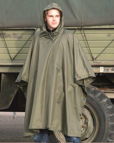 Pelerină de ploaie Mil-Tec Rip/Stop olive