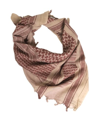 Eșarfă Shemag coyote-maroniu