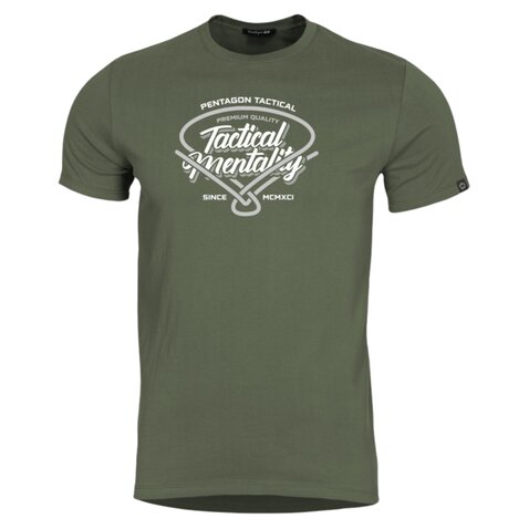 Tricou Pentagon Ageron Tactical Mentality olive