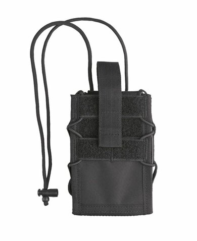 Husă tactică pentru smartphone Molle neagră