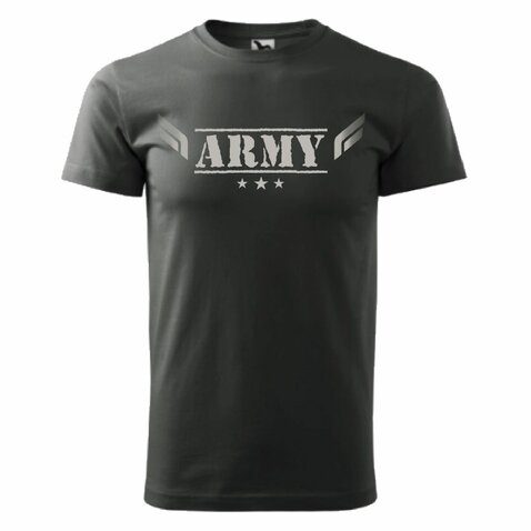 Tricou ARMY caster gri