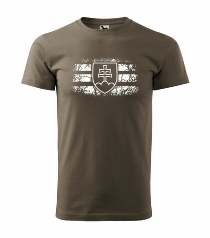 Tricou cu stema Slovaciei maro